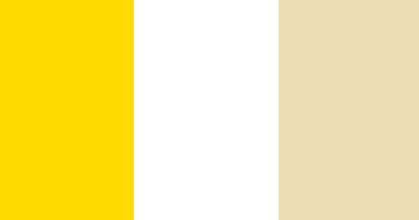 黄色、白、ベージュ