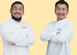 スタッフ画像:こんにちは！代表の安田と新井です。